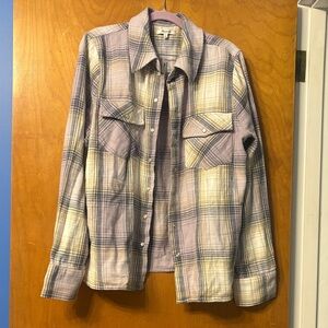 NWT Madewell Pastel Plaid Button-Up Shirt 16